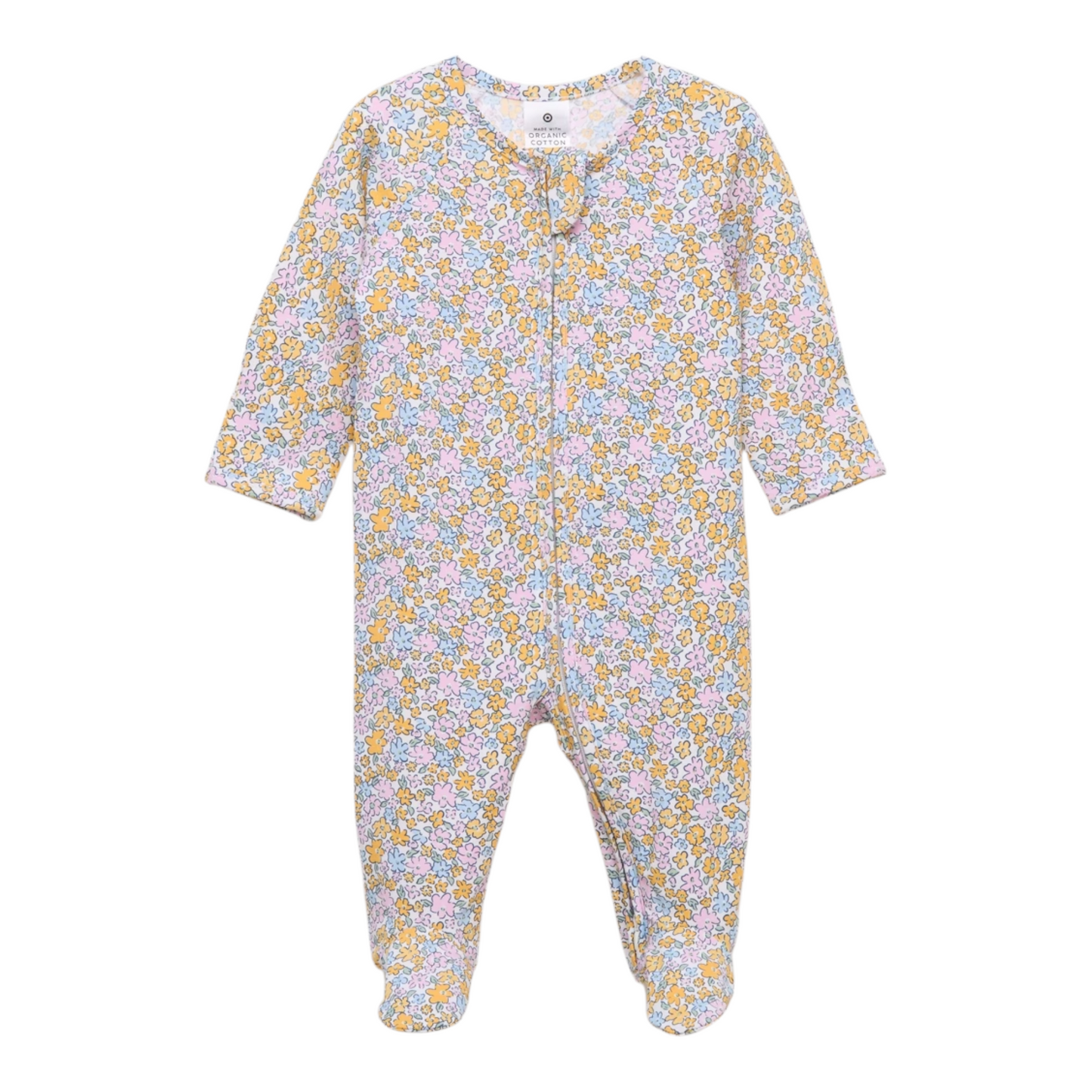 Baby Organic Cotton Footed Zip Coverall