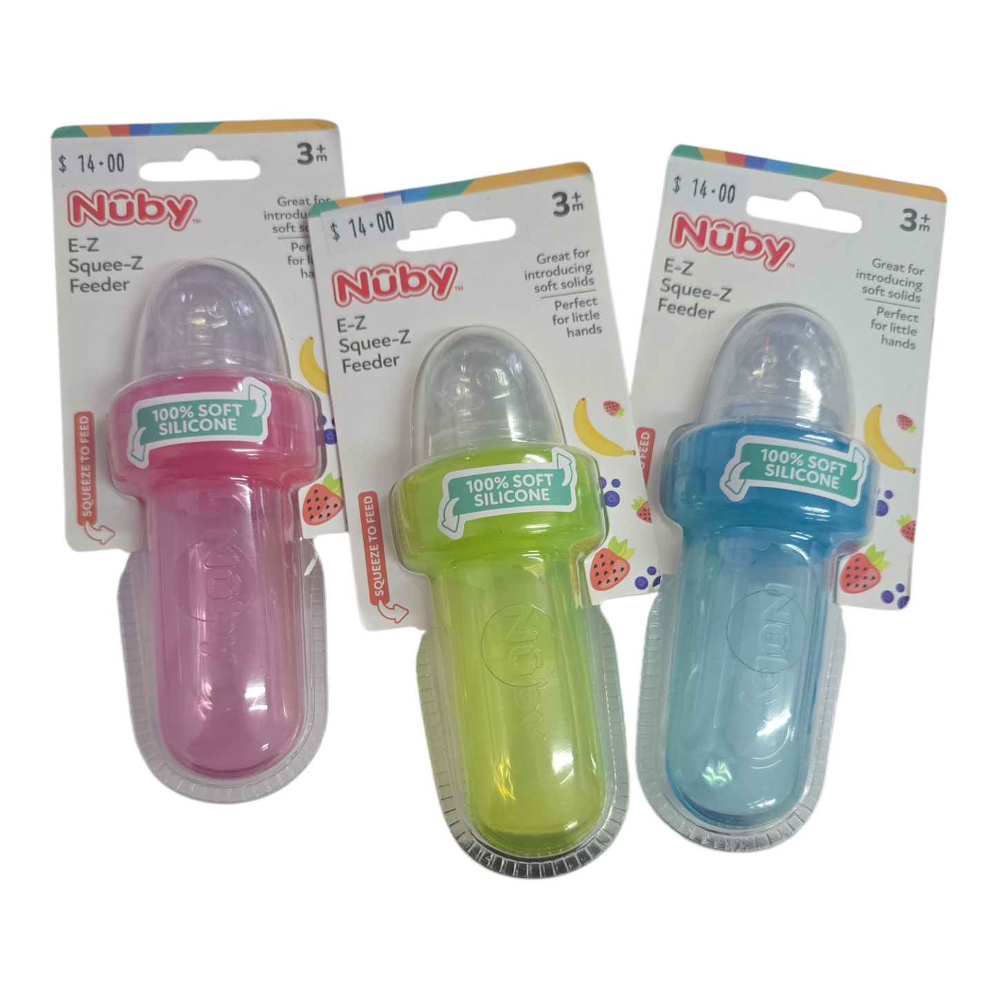Nuby First Solids Mini Squeeze Feeder -Assorted