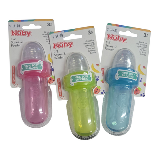 Nuby First Solids Mini Squeeze Feeder -Assorted