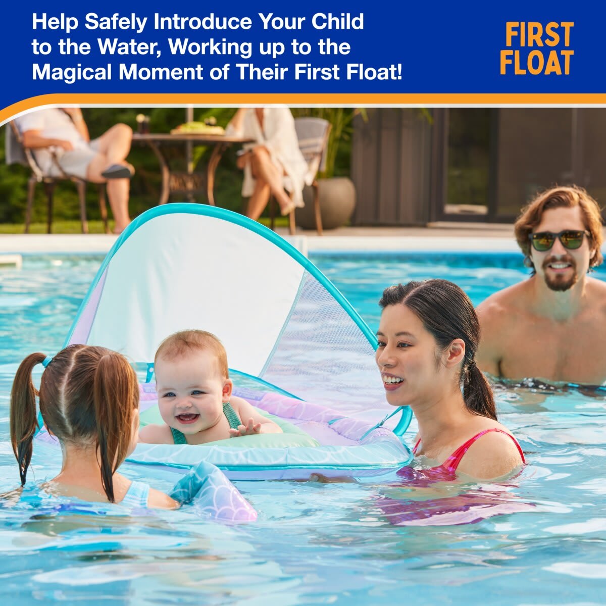 Swimways Baby Premium Spring Float Sun Canopy - Assorted