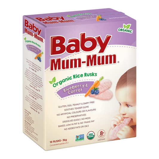 Baby Mum-Mum Organic Rice Rucks Blueberry and Carrot - 36g