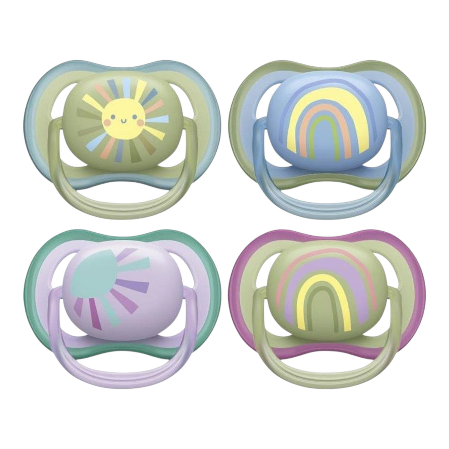 Avent Ultra Air Soother 0-6 Months - Deco Mixed 2 Pack