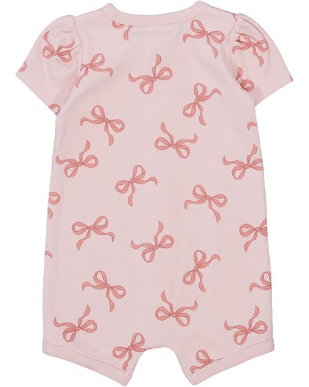 Baby Short Sleeve Zip Romper