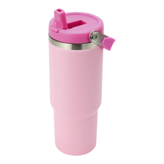 840ml Pink Tumbler with Top Handle