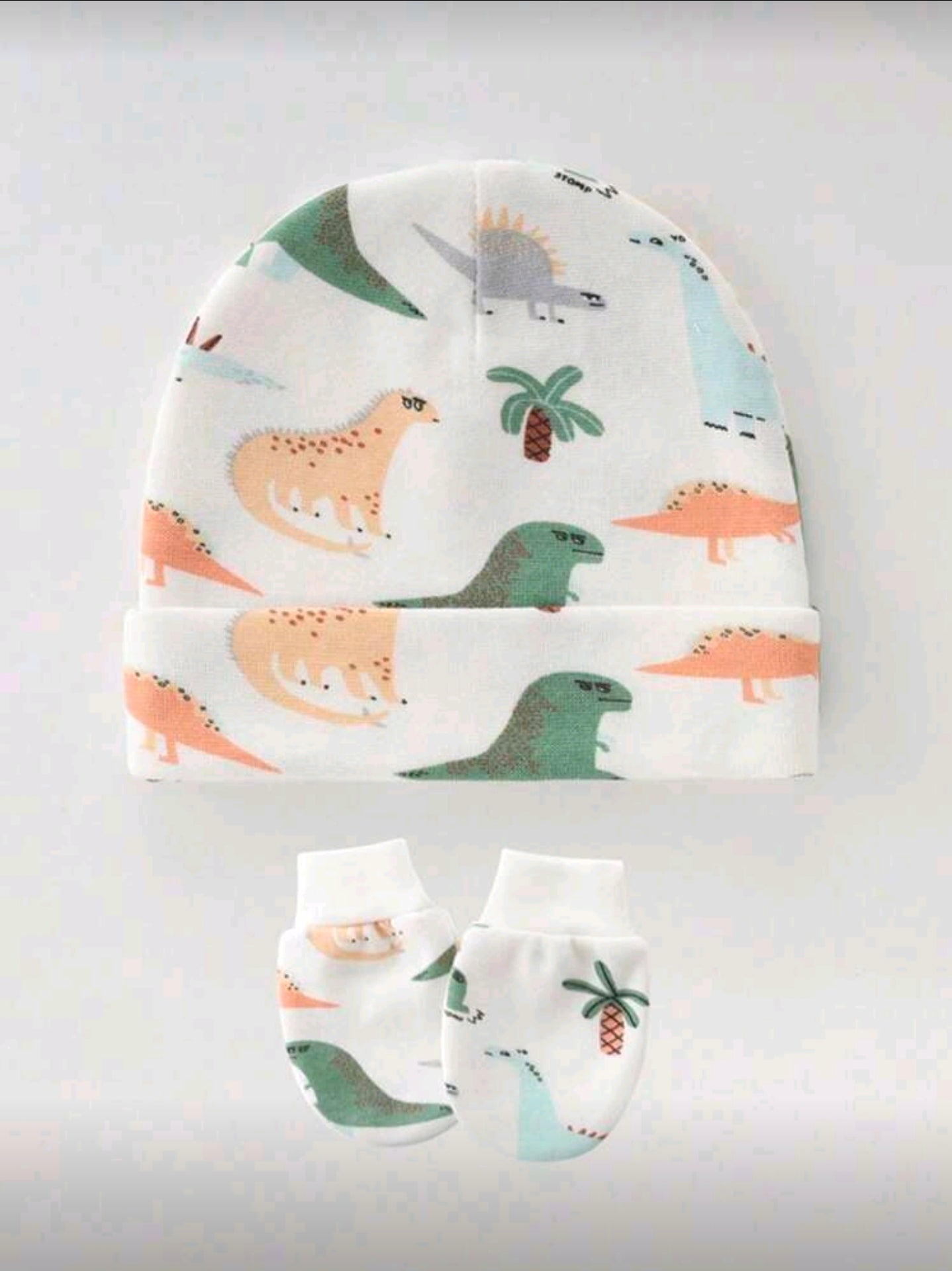 3pcs/Set Baby 0-3M Unisex Soft & Skin-Friendly Hat + Gloves + Fontanel Cover Set, Hospital Hat For Newborns, All Seasons