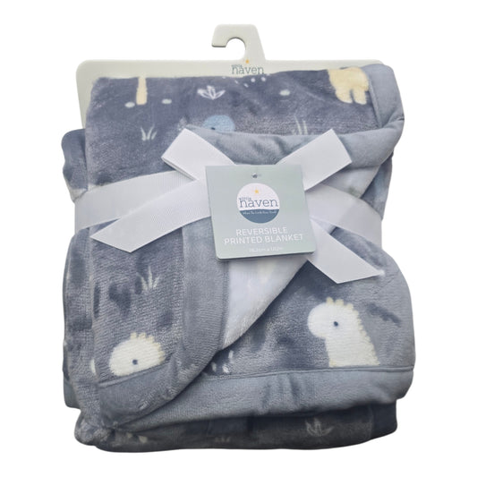 Little haven reversible printed blanket (76.2cm×1.02m)