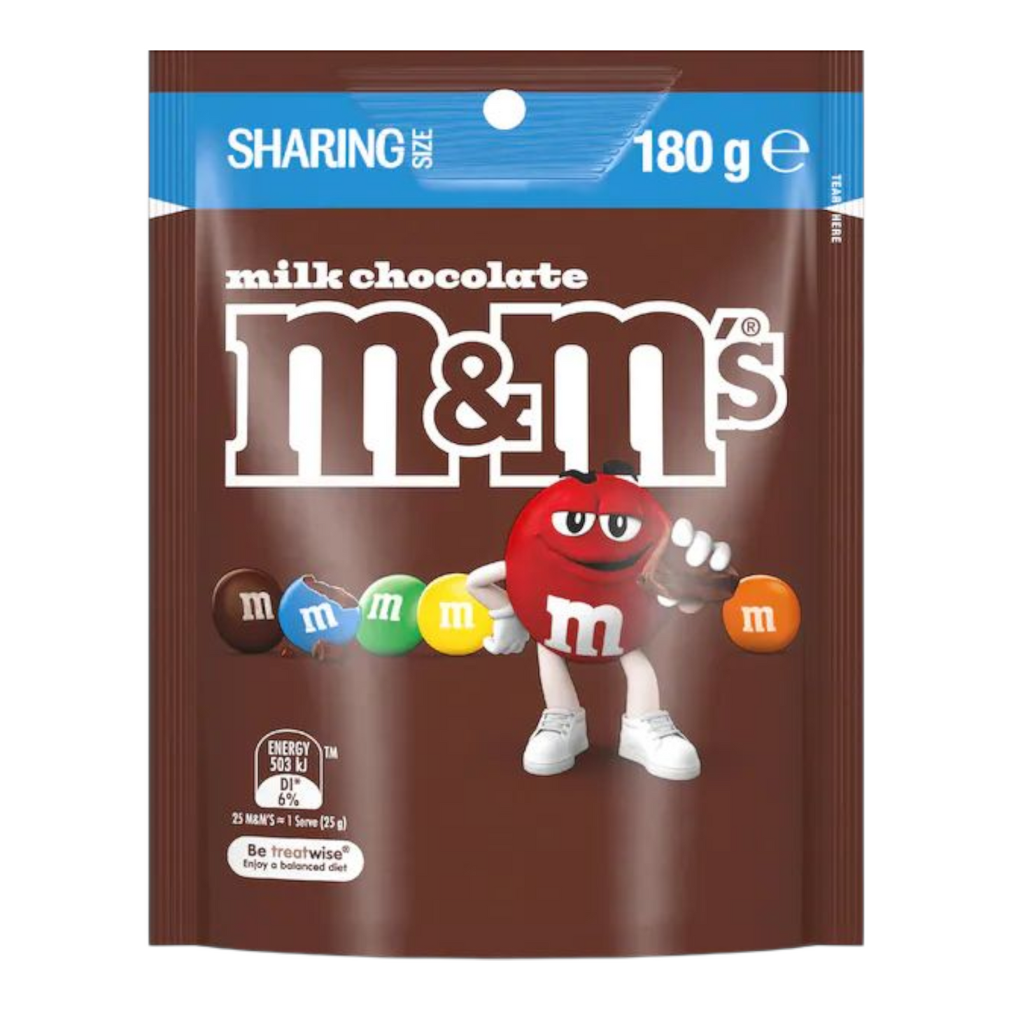 M&M's Milk Chocolate Snack & Share Bag 180g