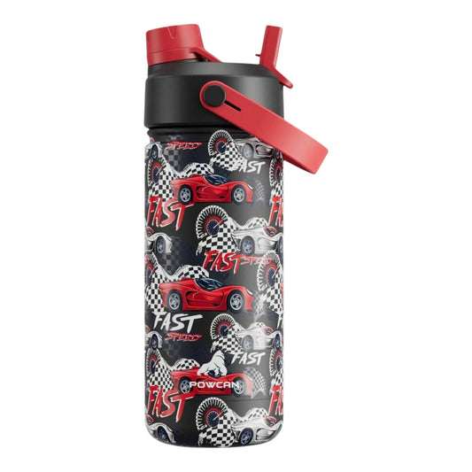 Powcan 18oz Insulated Water Bottle With 2-In-1 Straw Lid, 24 Hours Cold Retention, Leak-Proof, Stainless Steel Double Wall, Suitable For Sports, Fitness, Travel And School