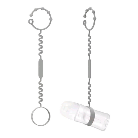 Silicone Anti-drop Rope For Baby Bottles, Water Bottles And Toys. It Is Suitable For Strollers, High Chairs And Car Seats. It Does Not Contain Bpa.