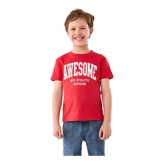 Chest Print T-shirt -(size 2-3Y)