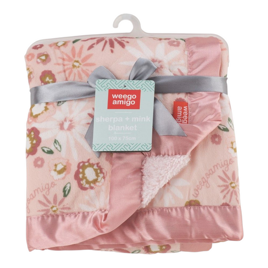 Weegoamigo Sherpa & Mink Blanket - Anne Hopaway Bunny