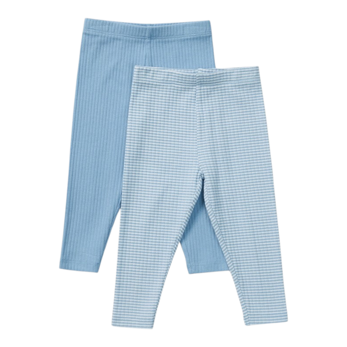 Dymples Baby Rib Leggings 2 Pack - Dusty Blue