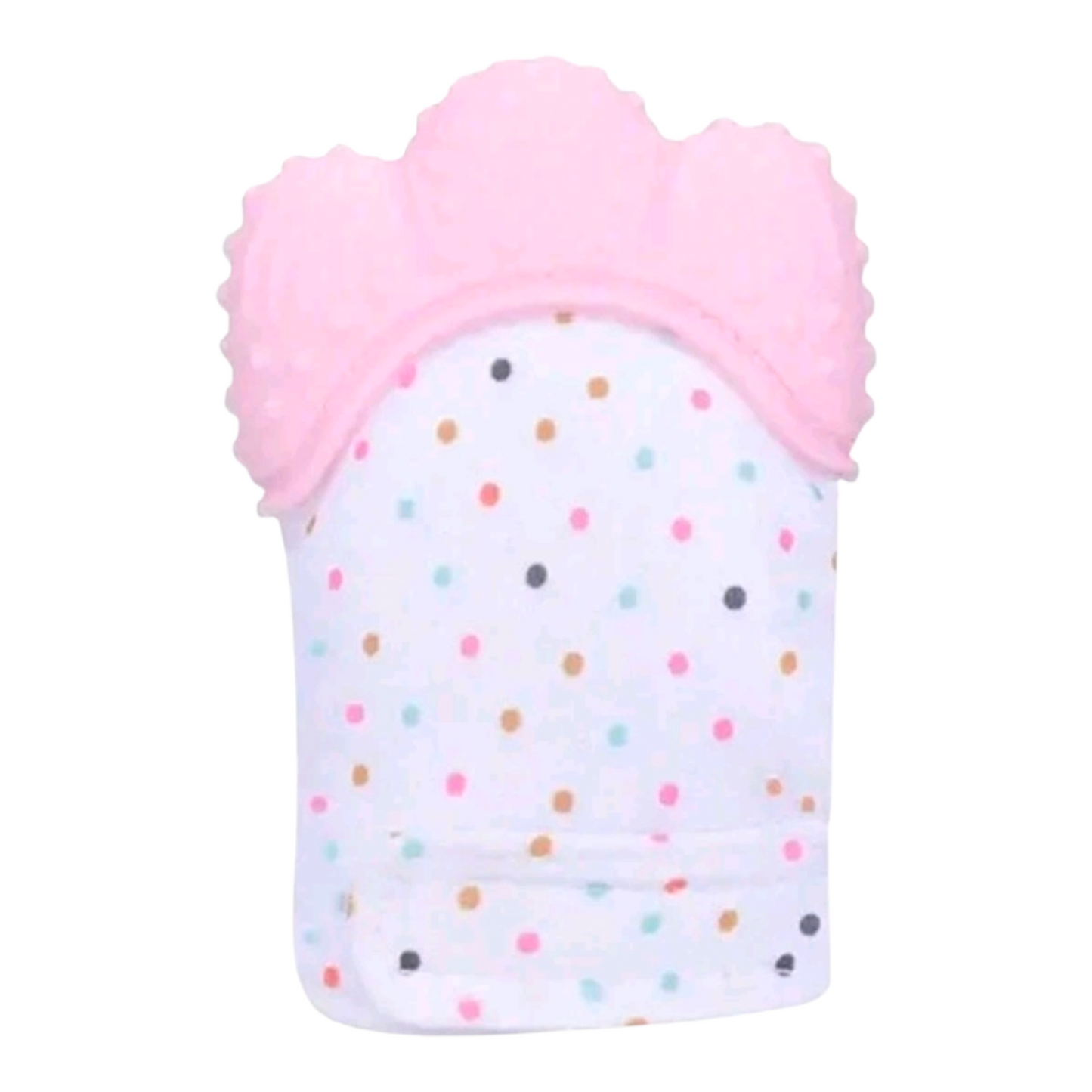 1pc Soft Breathable Silicone Gloves - Dotted Pattern, Suitable For Boys And Girls, Fit For Babies 3 Months And Above, Perfect For Baby Shower, Halloween, Christmas, New Year Gifts