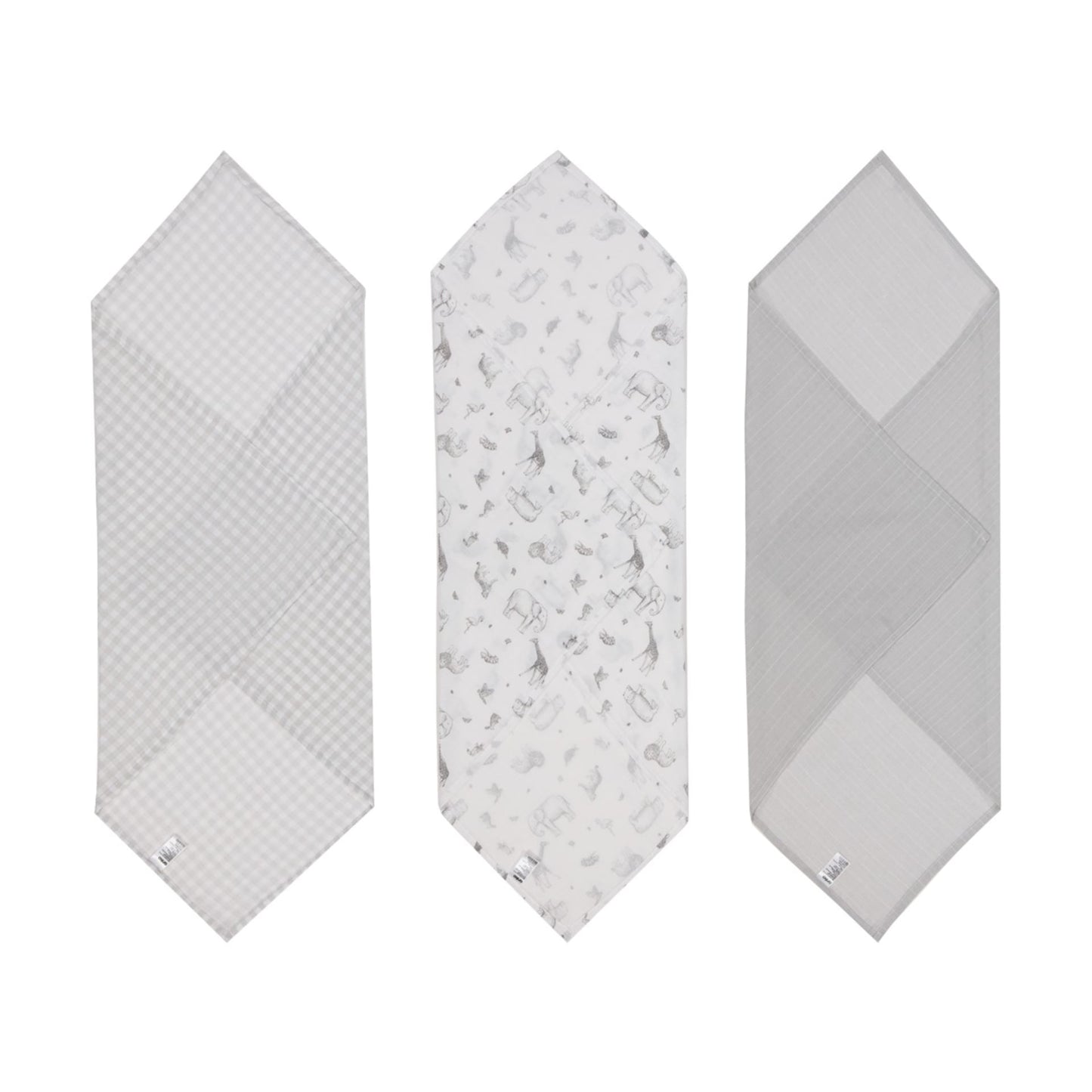 3 Pack Muslin Wraps - Jungle