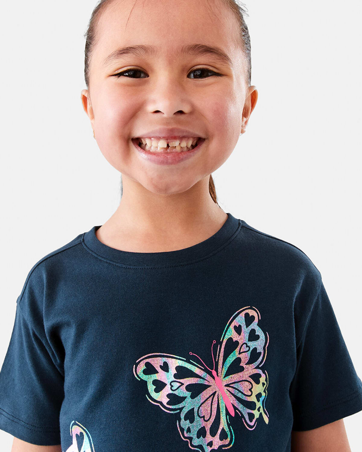 Short Sleeve Placement Print T-shirt -(size 1-2Y)