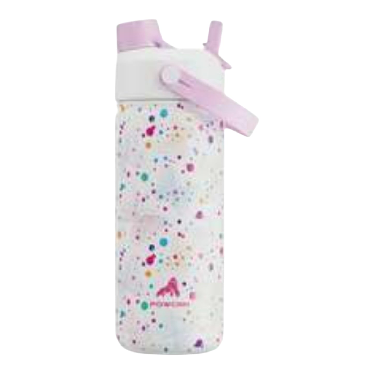 Powcan 18oz Insulated Water Bottle With 2-In-1 Straw Lid, 24 Hours Cold Retention, Leak-Proof, Stainless Steel Double Wall, Suitable For Sports, Fitness, Travel And School