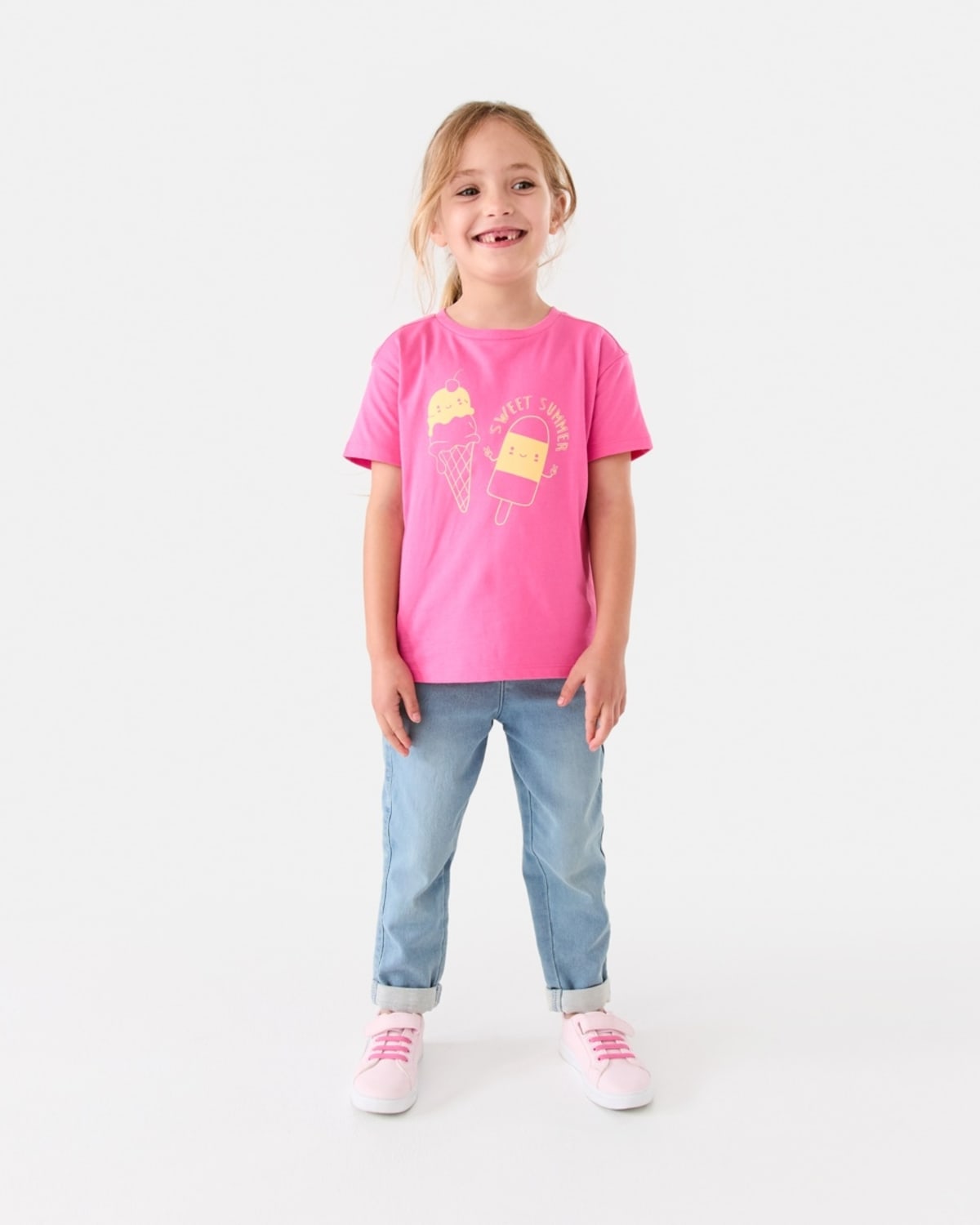 Short Sleeve Print T-shirt -(size 2-3Y)