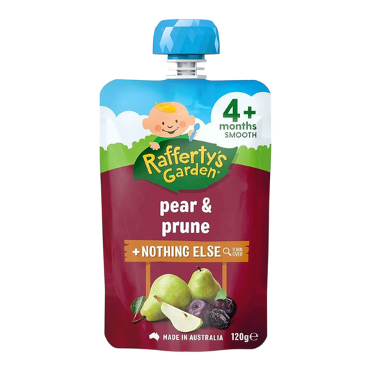 Rafferty's Garden Baby Food Pouch Pear & Prune & Nothing Else 4+ Months 120g
