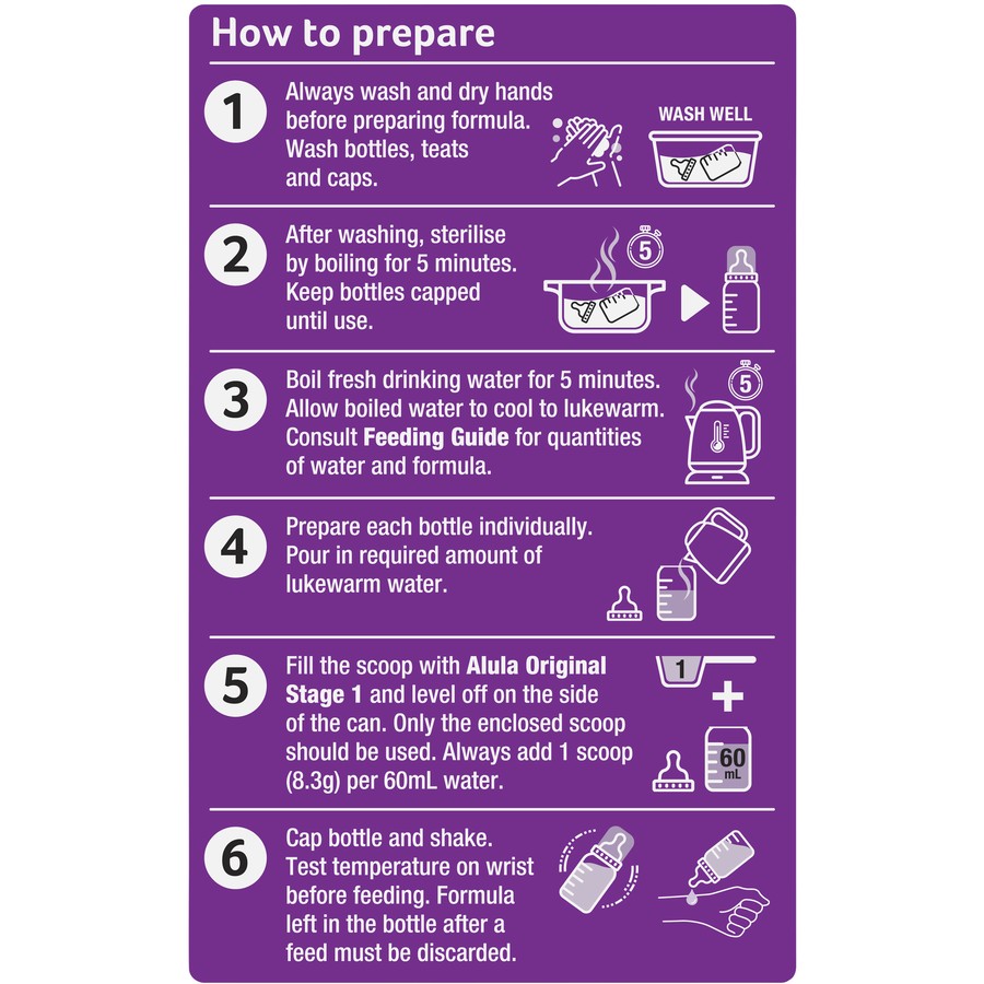 Alula Original Newborn 0-6 months Infant Formula 900g