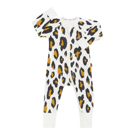 Bonds Baby Print Zip Wondersuit - White