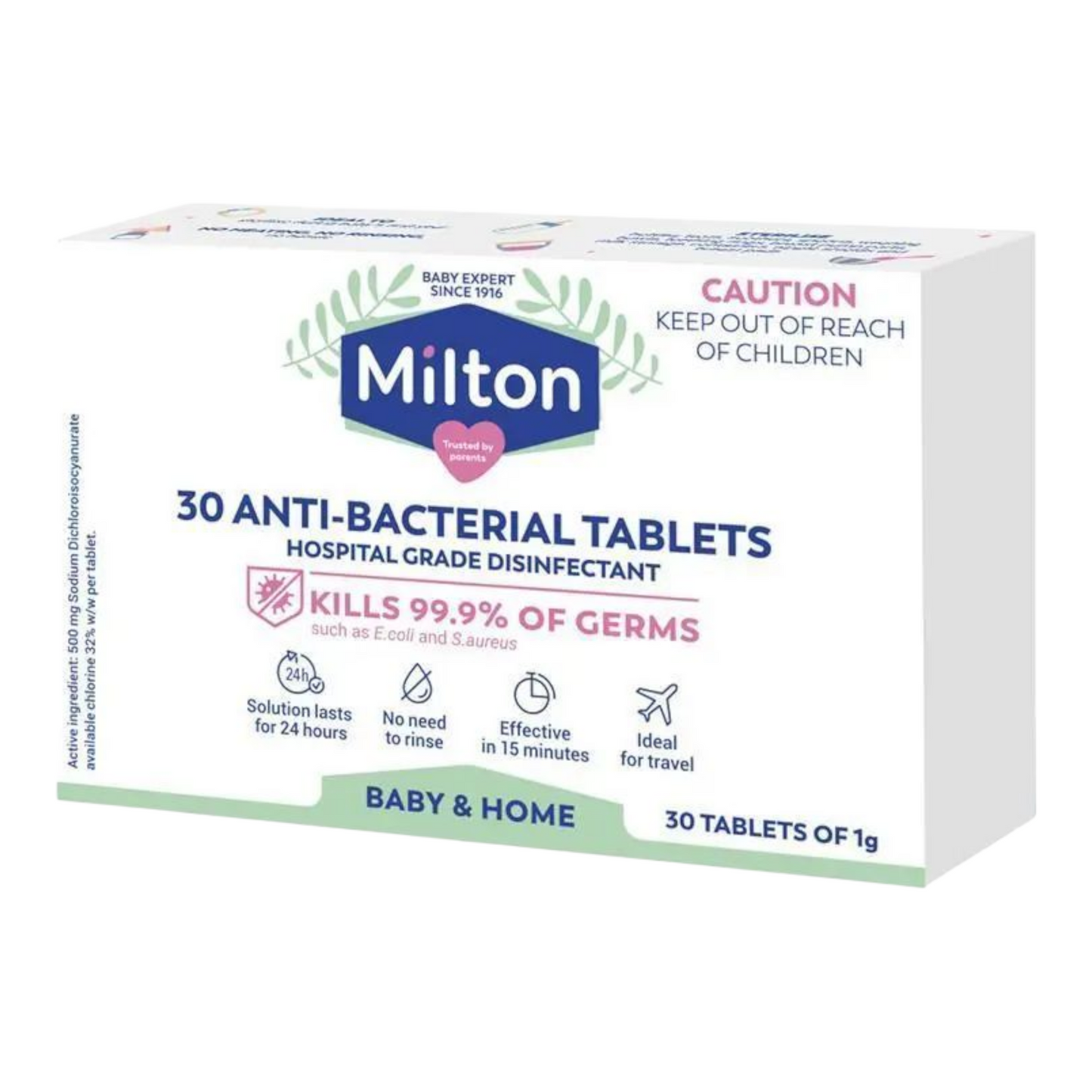 Milton Antibacterial 30 Tablets