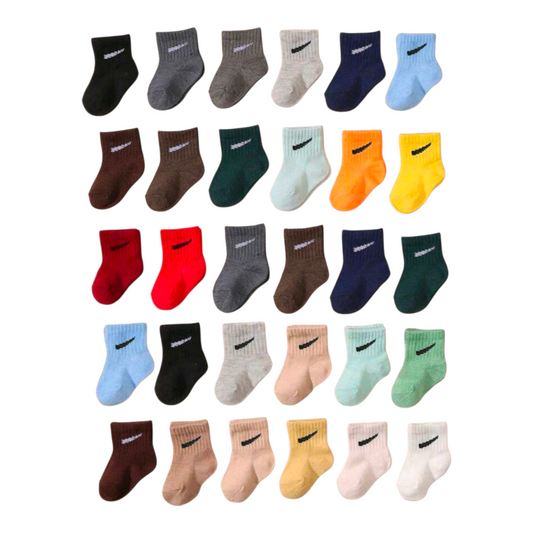 15/10/5 Pairs/Set Toddler Boys' Random Candy Color Elastic Mid-Calf Socks, Suitable For Summer, 0-36 Months, Spring/Summer, Baby Socks, Boys Socks, Infant Socks, Thanksgiving Christmas Gift
