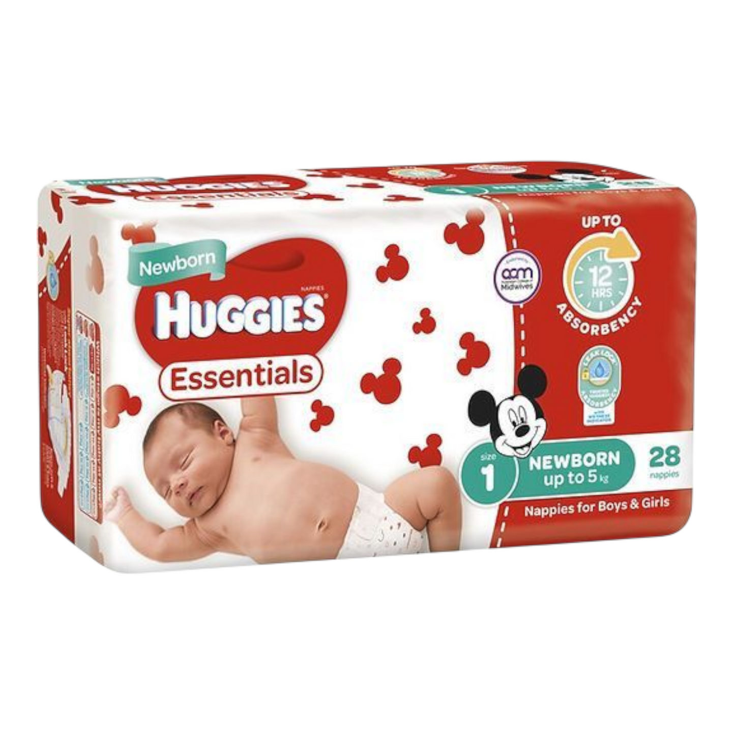 Huggies Essentials Size 1 Newborn - 28 Pack