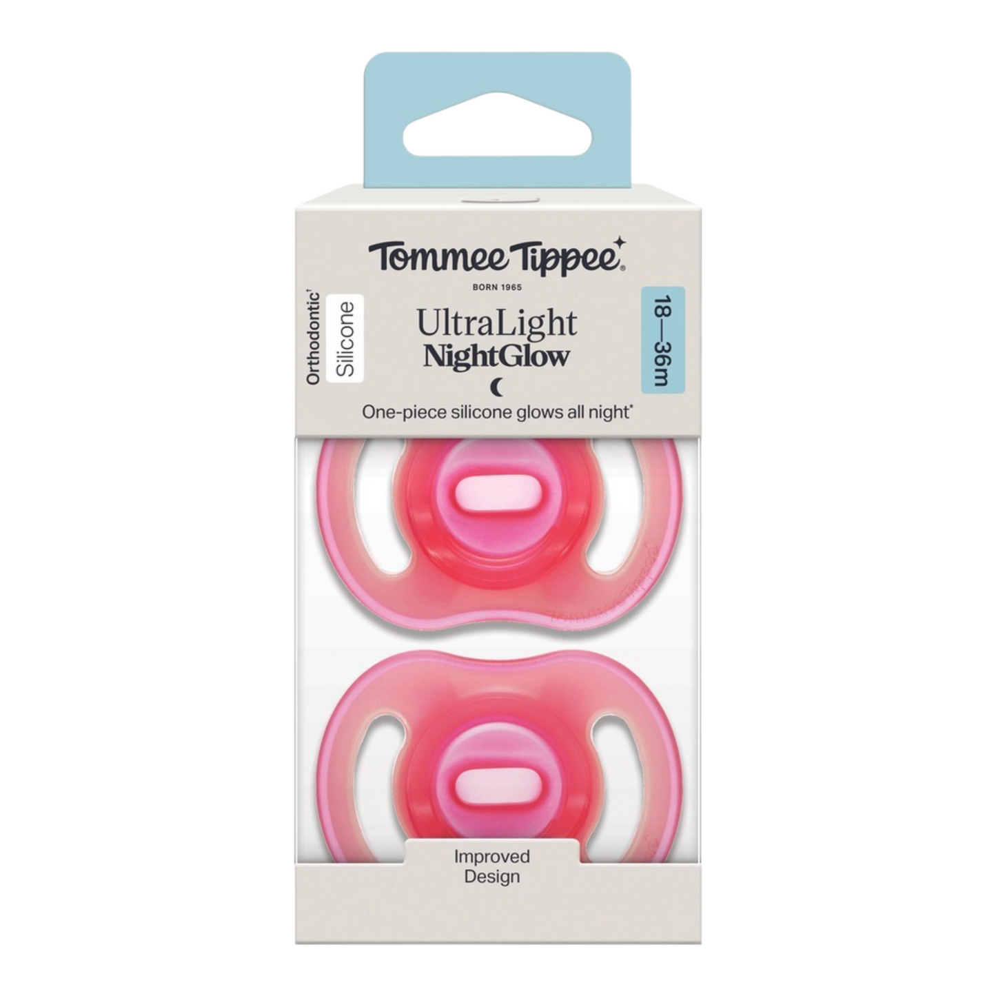 Tommee Tippee Ultra Light NightGlow Soother, 18-36 Month - Assorted*