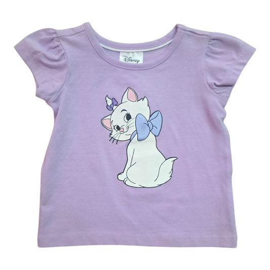 Purple cat top -(size 0-3M)
