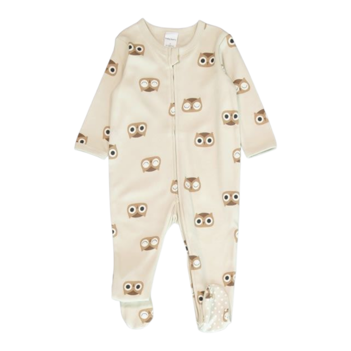 Baby Cotton 2-Way Zip Romper -(size 6-12M)