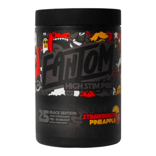Fantom Sports High Stim Pre Black Edition strawberry pineapple