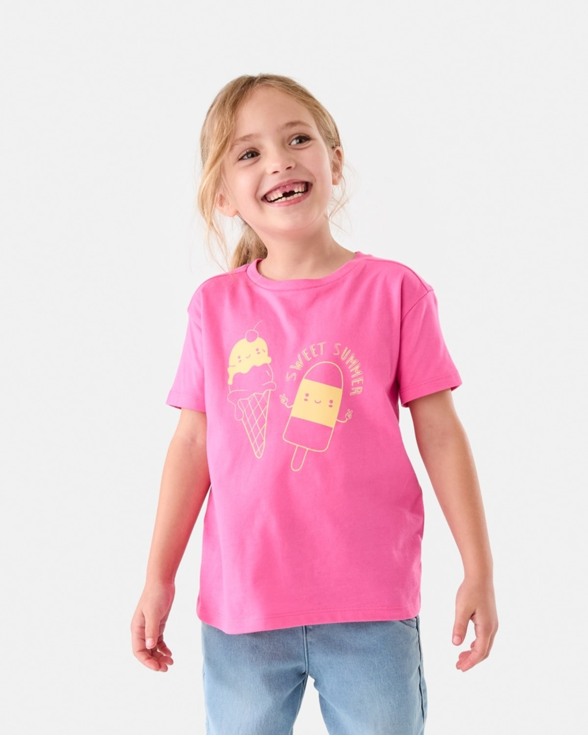 Short Sleeve Print T-shirt -(size 2-3Y)