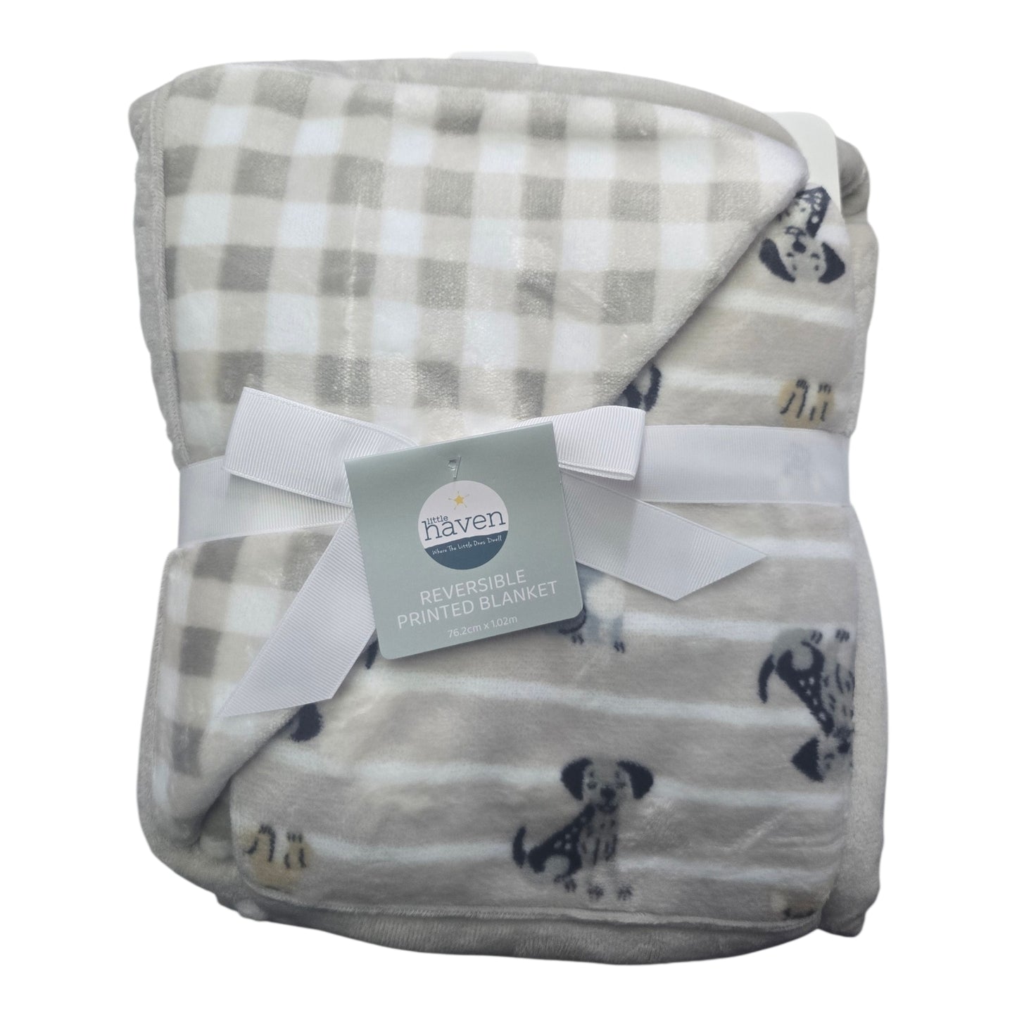 Little haven reversible printed blanket (76.2cm×1.02m)