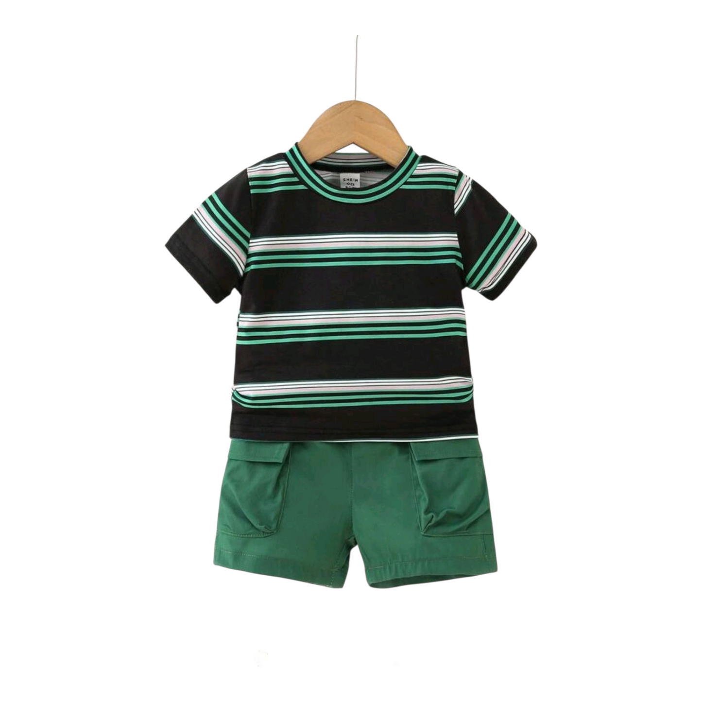 Baby Boys' Casual Street Style Striped 2-Pieces Outfit -(6-9M)