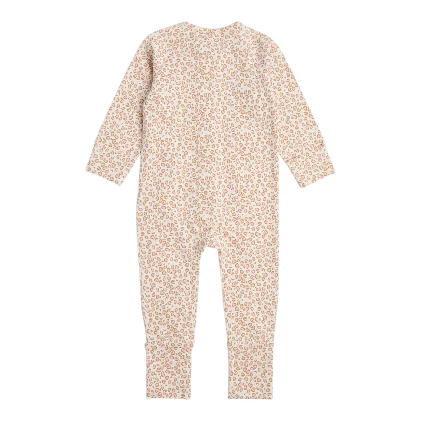 Baby Organic Cotton Footless Coverall - Animal Print -(size 0-3M)