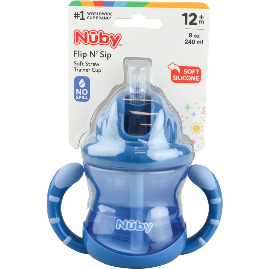 Nuby Flip-it Straw Bottle with Handle