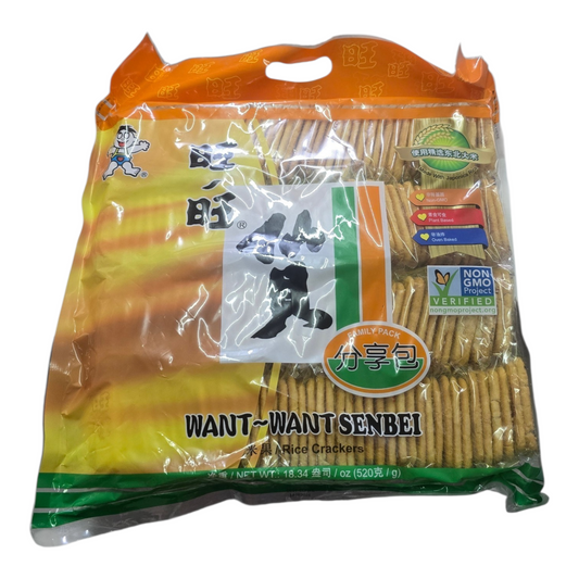 Want Want Shelly Senbei Rice 520g