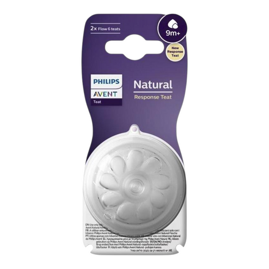 Avent Natural Response Teats 9 month+ Flow 6 2 Pack