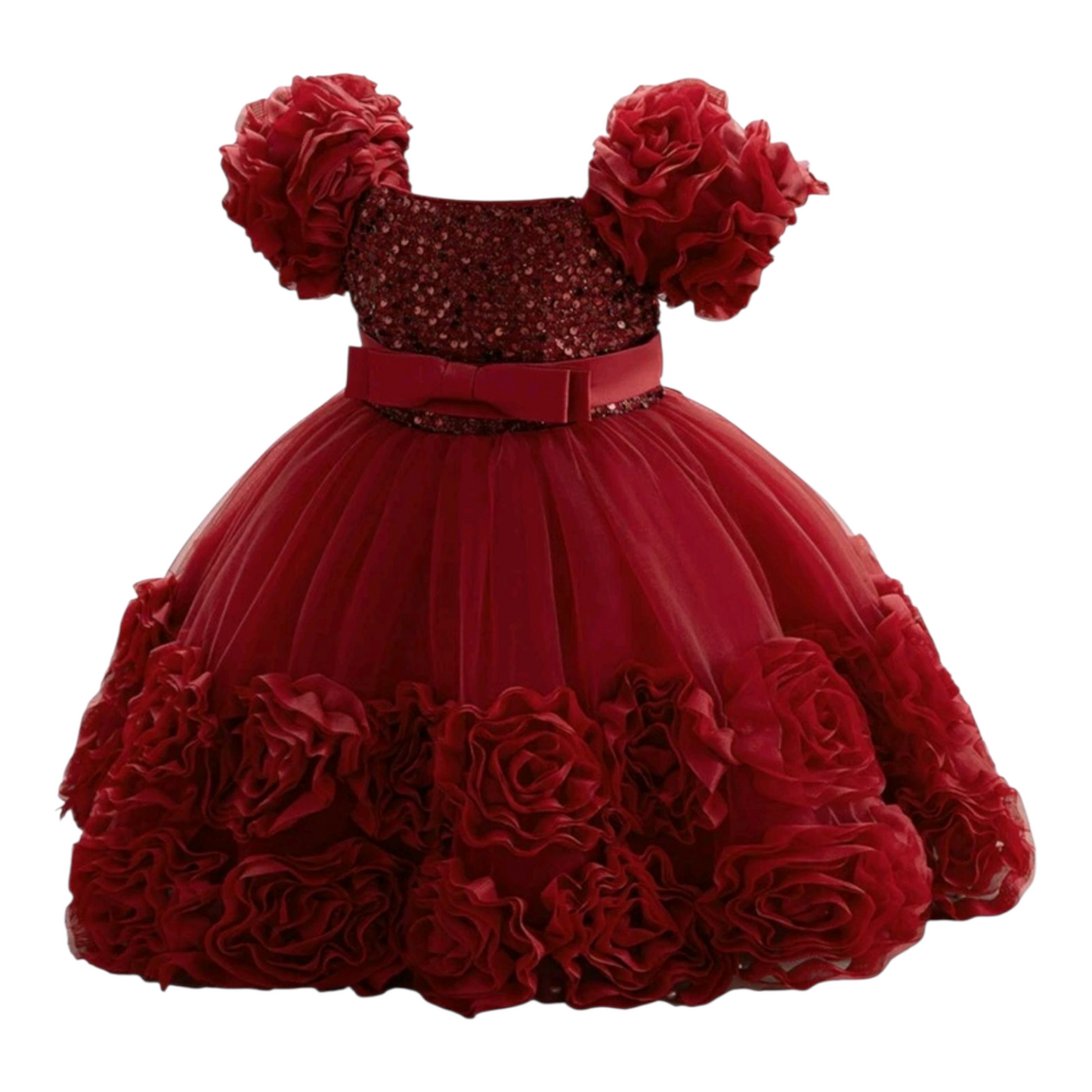 Baby Girls Glitter Cute Tulle Princess Dress For Birthday/Formal Party, Excluding Headpiece - (size 12-18M)