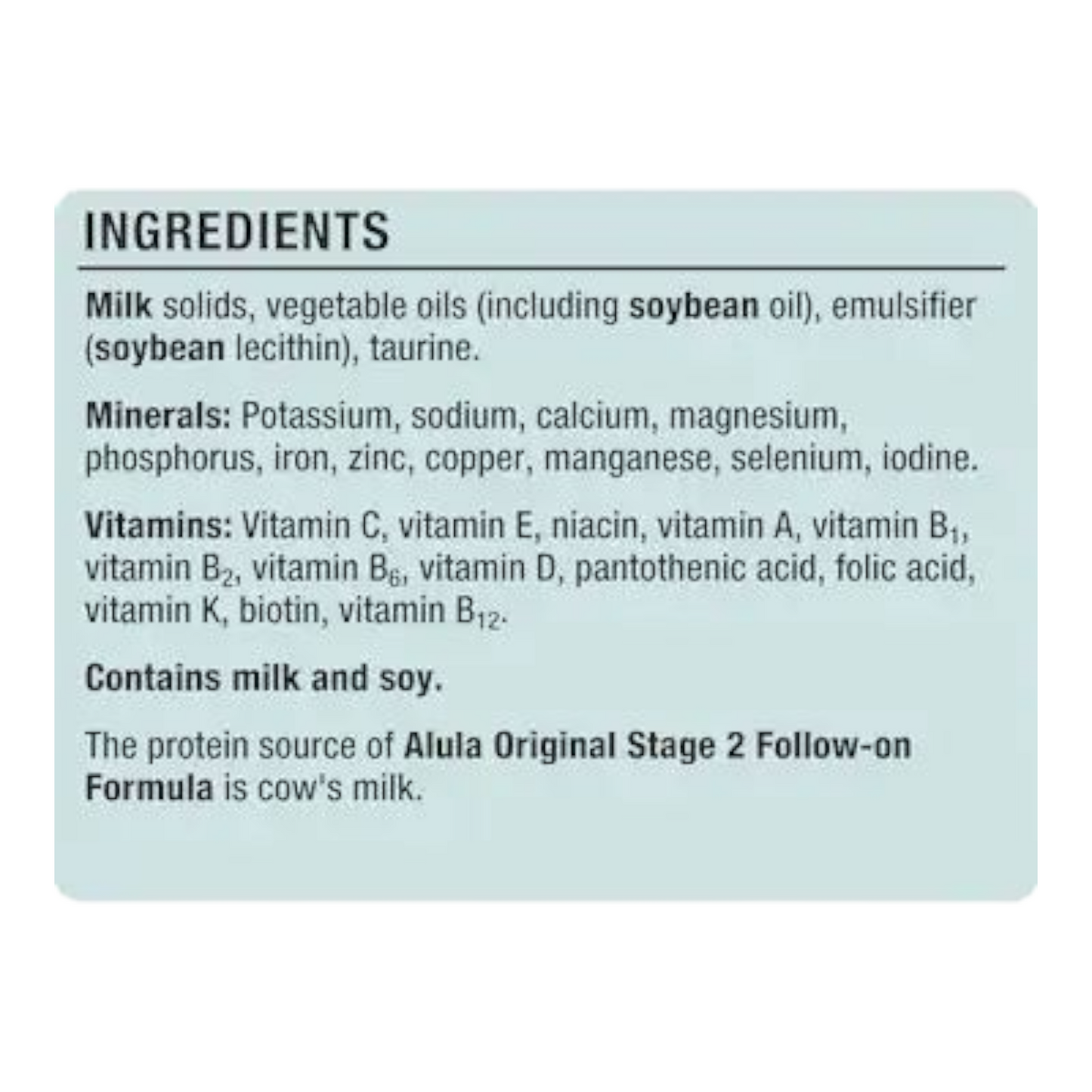 Alula Original Follow On Infant Formula 6-12M 900g