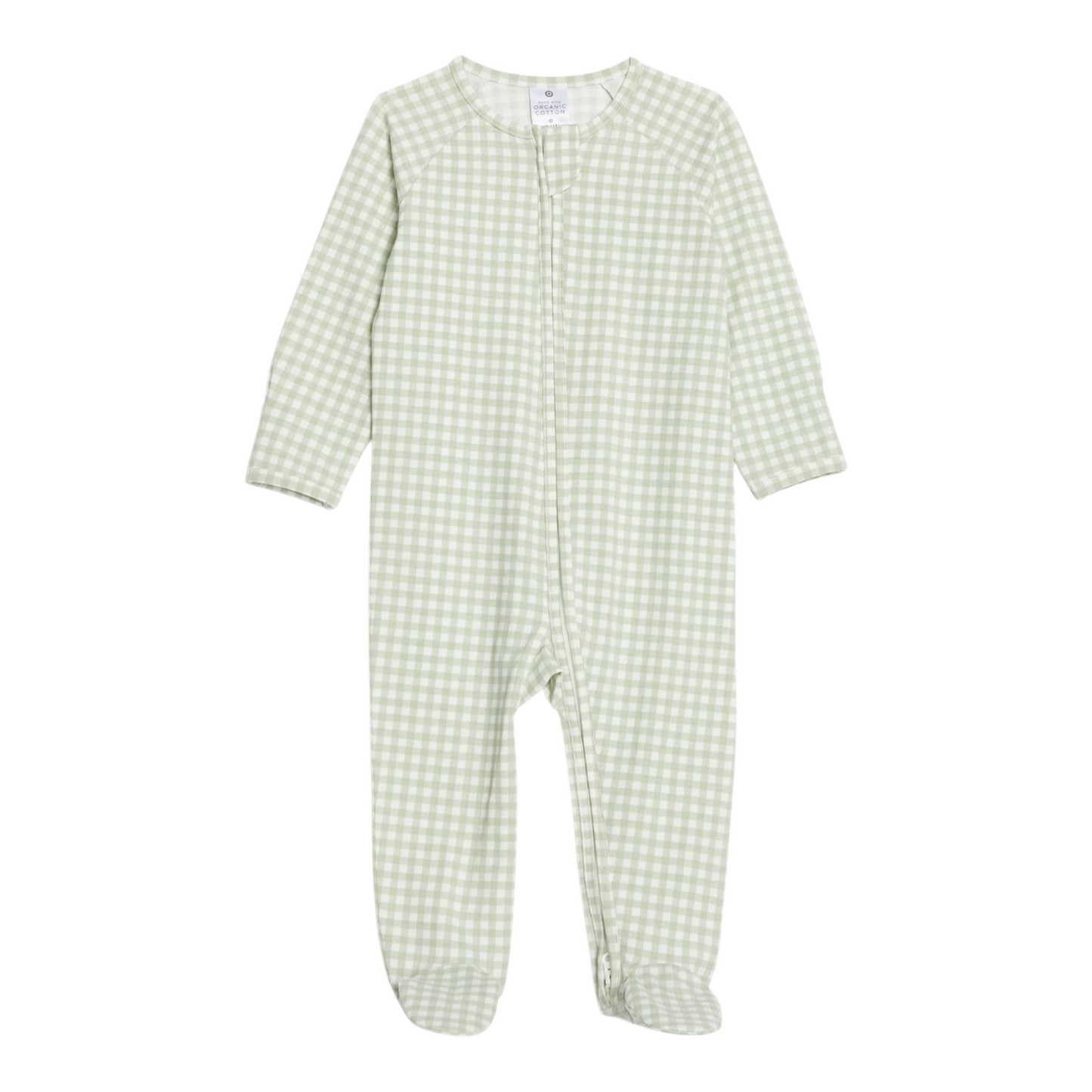 Baby Organic Cotton Print Zip Coverall