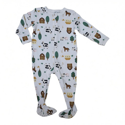 White farm romper