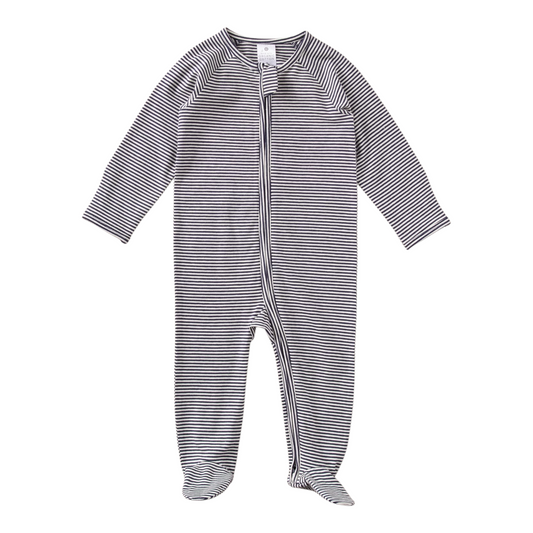 Baby Organic Cotton Stripe Coverall