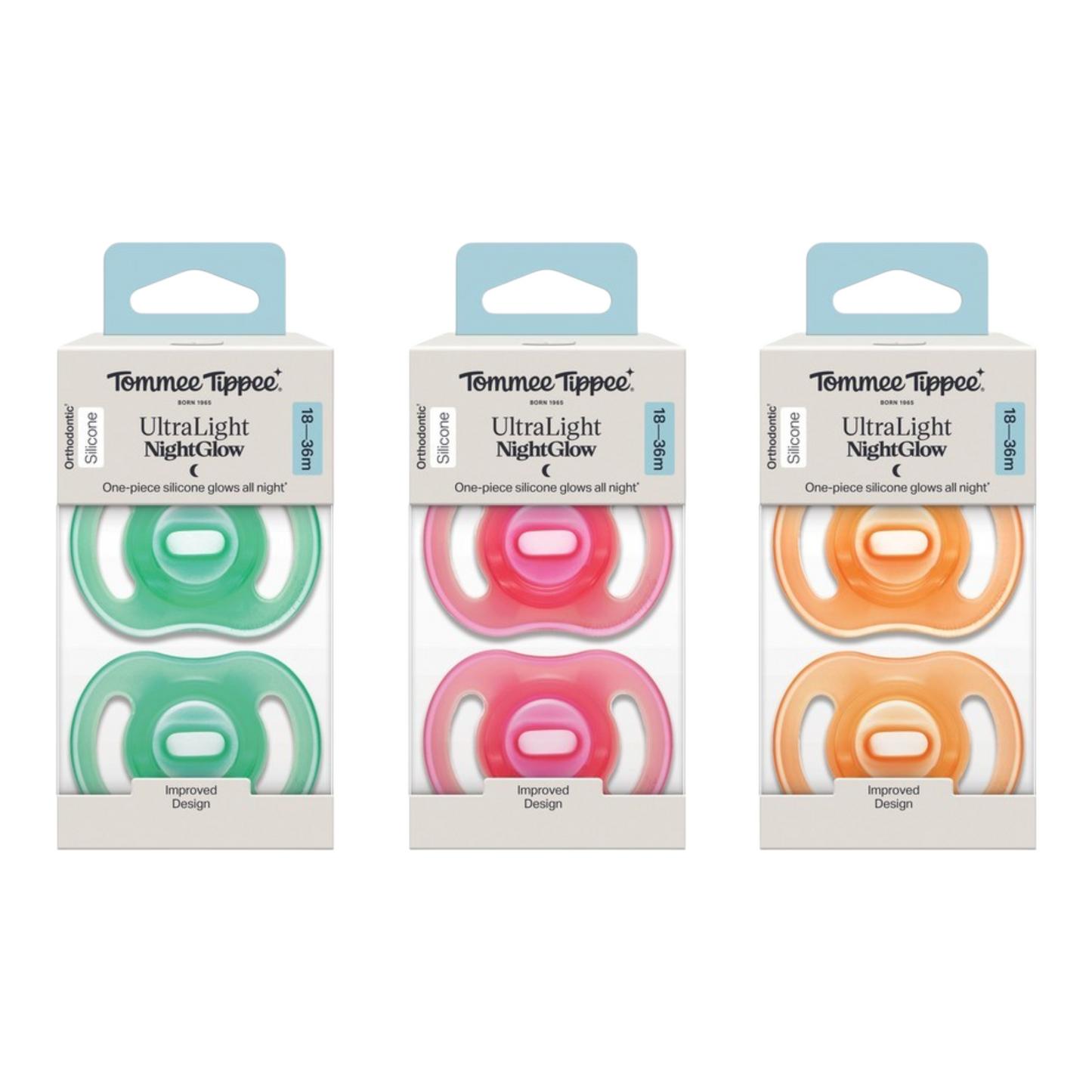 Tommee Tippee Ultra Light NightGlow Soother, 18-36 Month - Assorted*