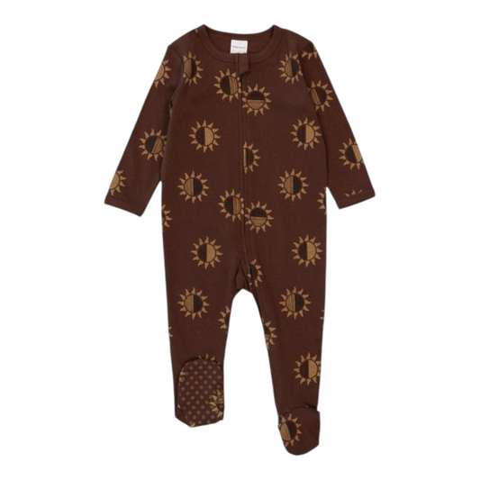 Baby Cotton 2-Way Zip Romper
Colour | Dark Brown