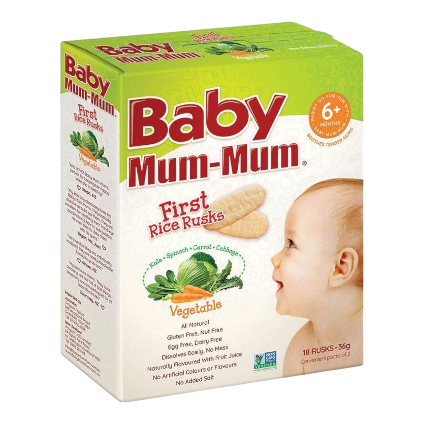 Baby Mum-Mum Rice Rusks Vegetable 36g