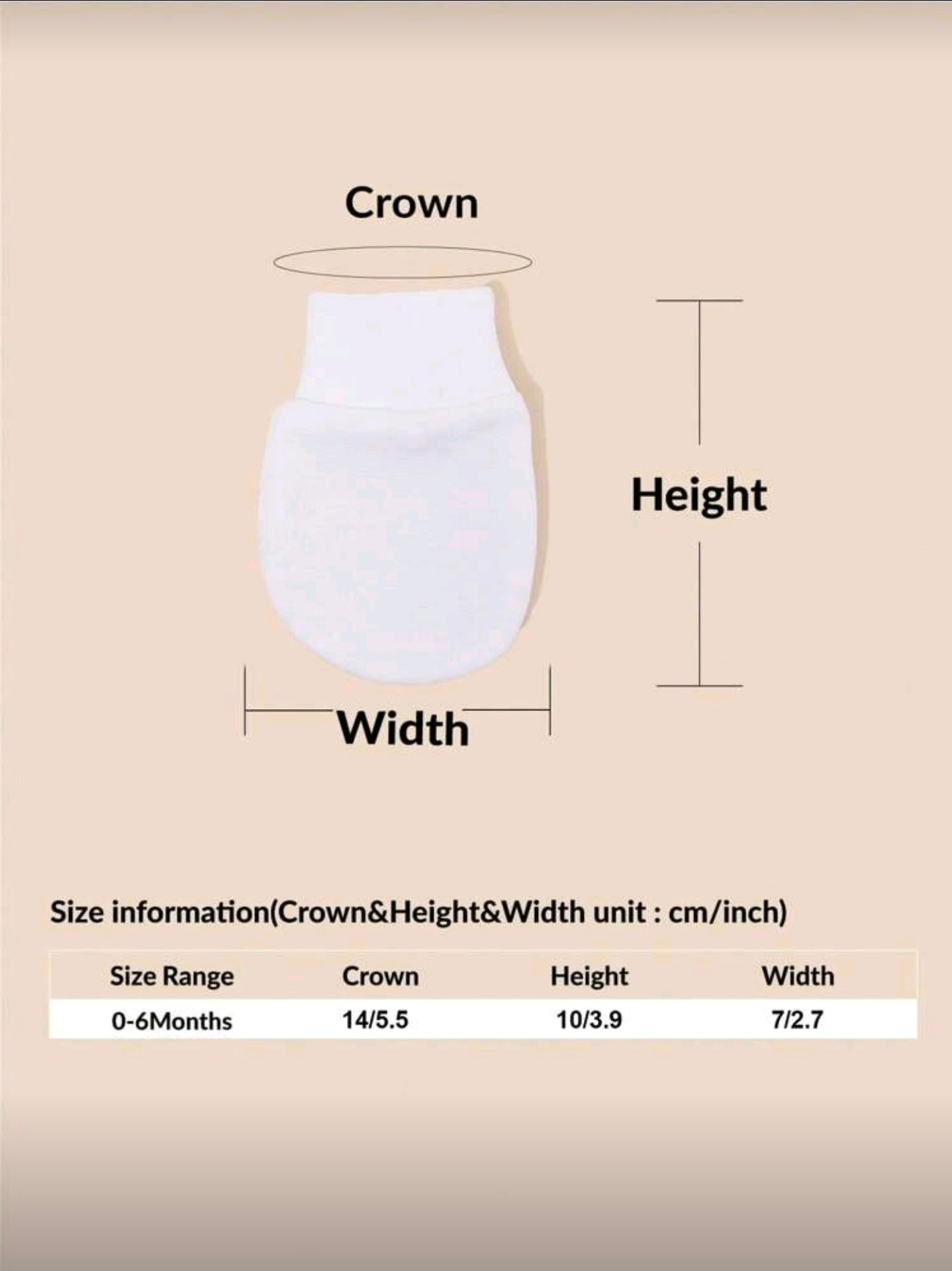 6 Pairs Of All-White Infant Anti-Scratch Mittens, Newborn Protective Gloves For Daily Wear