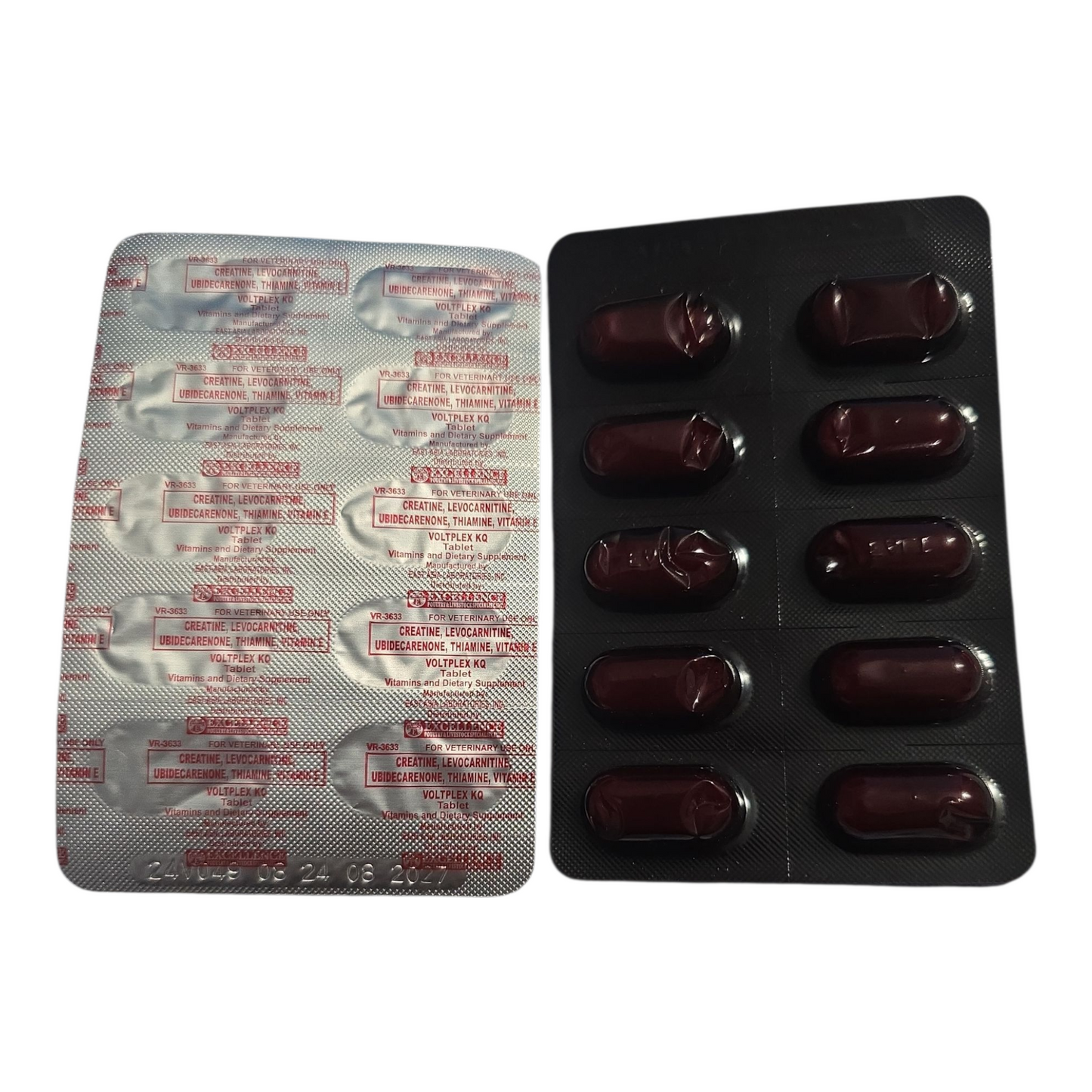 Voltplex KQ Tablets Vitamins and Dietary Supplements
Creatine, levocarnitine, ubidecarenone, thiamine, vitamins E