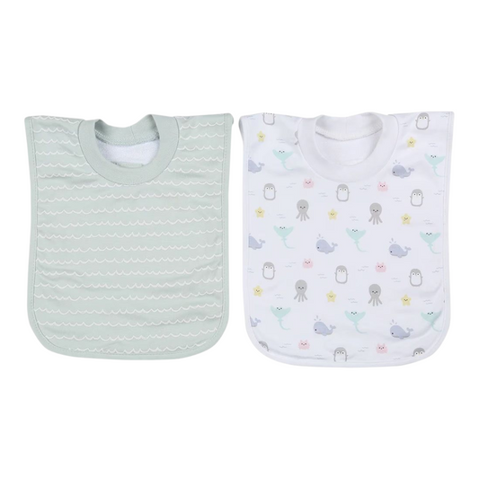 2 Pack Popover Bibs - Ocean