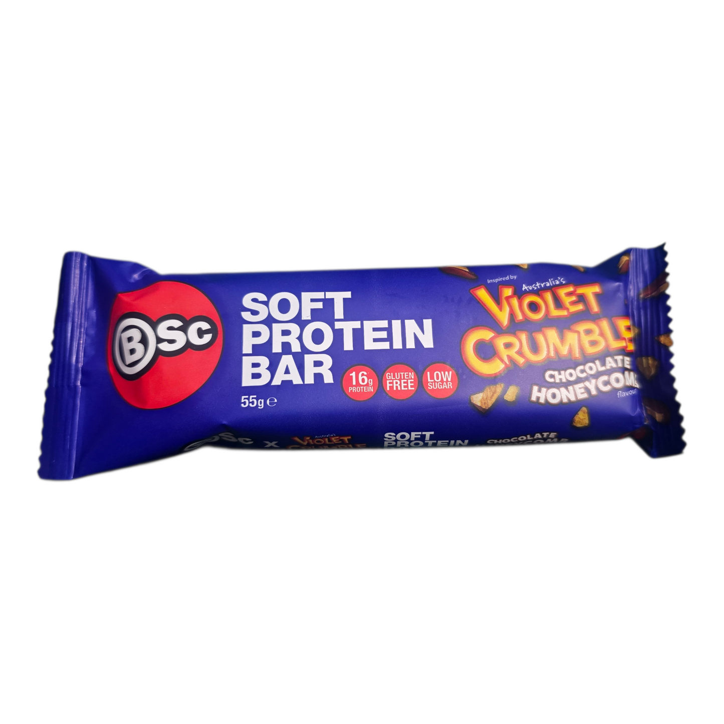 Soft protein bar violet crumble